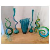 Blue Vintage Lenox and Murano Glass