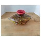 Murano Mission Style Glass Vase