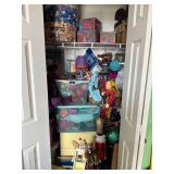 Closet Grouping - Christmas Decorations, Etc.