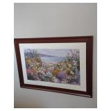 Framed Coastal Floral Print