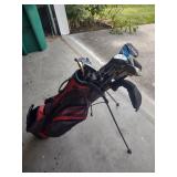 Golf Clubs and Bag