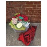 Christmas Assortment; Tree Skirts and Bags
