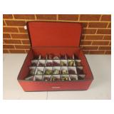 Red Box Organizer w/ Ornaments