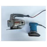 Vintage Porter Cable Handsaw and Ryobi Hand Sander