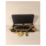 Gold Tone Charm Bracelet