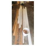 Assortment of Molding, Trim and Various Wood