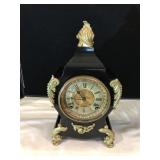 Ansonia "Calis" Enameled Iron Clock