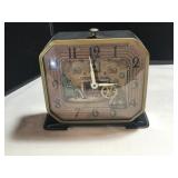 Animated Alarm Clock with Spinning Wheel