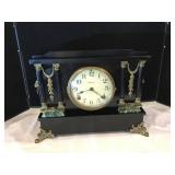 Ingraham Black Mantle Clock