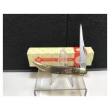 Kissing Crane Toothpick Green Horn Handle