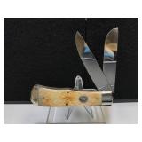 Moore Makers Trapper Natural Bone Handle #037