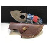 Damascus Steel Gut Hook Skinner