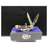 Colt Copperhead Brown Bone Handle