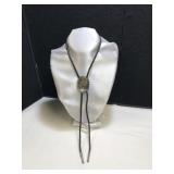Silver Bolo Tie  Artist Marked