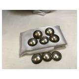 8 Silver Southwest Style Buttons