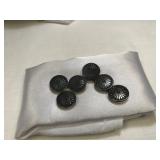 Vintage Set of 6 Button Covers
