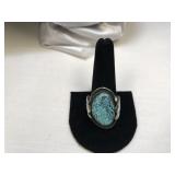 Sterling Ring with Center Stone