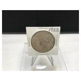 1922 Peace Silver Dollar