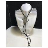 Sterling Buffalo Dancer Bolo Tie