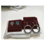 2 Pair of Pierced Earrings