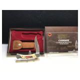 Schrade Folding Hunter Scrimshaw Handle #3154