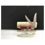Kissing Crane Trapper Red Bone Handle