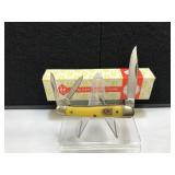 Kissing Crane Small Whittler Yellow Acrylic Handle