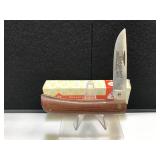 Kissing Crane Brown Mule Wood Handle