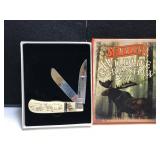 Marbles Trapper Bone Scrimshaw Handle