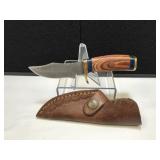 Handmade Damascus Steel Mini Hunter