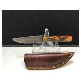 Handmade Damascus Steel Hunter