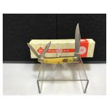 Kissing Crane Mini Stockman Yellow Acrylic Handle