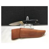 Schrade Hunter Dark Wood Handle