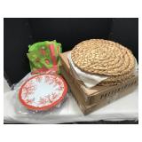 Coral Melamine Dinner Plates