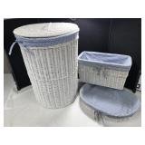 White Wicker Storage