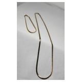10K Herring Bone Necklace & Bracelet