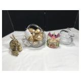 Easter Dï¿½cor Clear Glass Basket