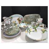 4 Place Settings of William Sonoma Easter Brunch