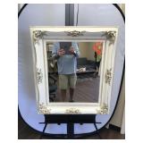 French Provincial Cream Colored Mirror