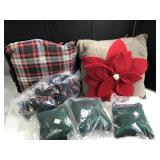 Christmas Pillows Poinsette