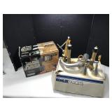 Kohler Brushed Chrome and Gold Faucet