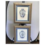 Pair of Ming Vase Prints