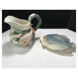Fitz&Floyd Fish Market Pitcher & Plate