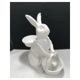 William Sonoma All White Ceramic Rabbit