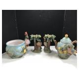 Pacific Rim Ceramic Parrot Decor