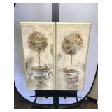 The Bombay Company Topiary I & II Wall Hanging