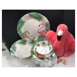 4 Place Setting Frontgate Flamingo