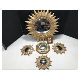 Sun Wall Dï¿½cor with Mirror