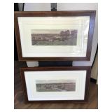 Pair Of Fox Hunt Scenes Prints