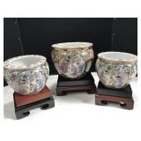 3 The Bombay Company Planters with Stands